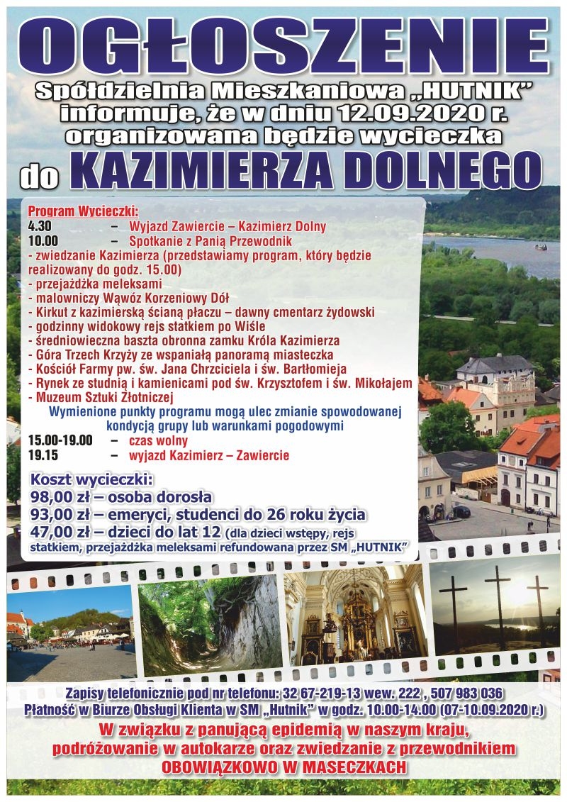 Wycieczka do Kazimierza Dolnego